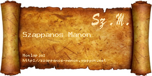 Szappanos Manon névjegykártya